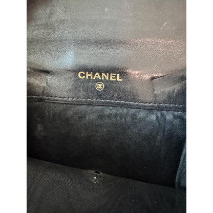 CHANEL Black Lambskin Bifold Wallet