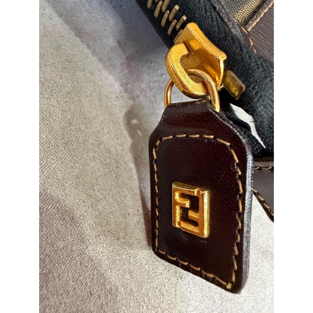 FENDI Zucca FF Monogram Clutch