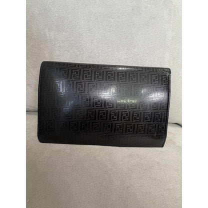FENDI Black FF Zucca Continental Wallet