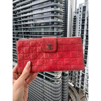 CHANEL Coral Lucky Charms Wallet