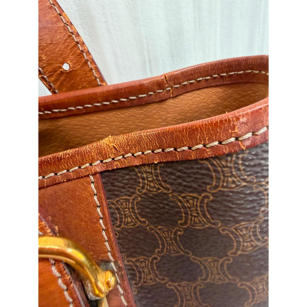 CELINE Macadam Shoulder Tote