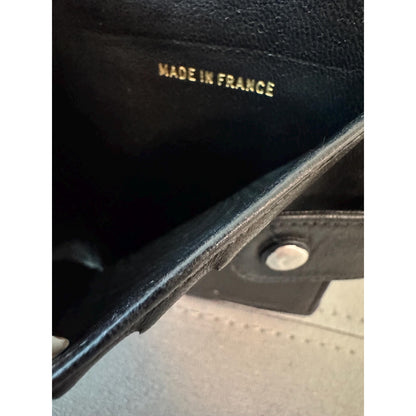 CHANEL Black Lambskin Bifold Wallet