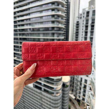 CHANEL Coral Lucky Charms Wallet