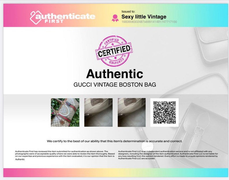 GUCCI Vintage Boston Bag