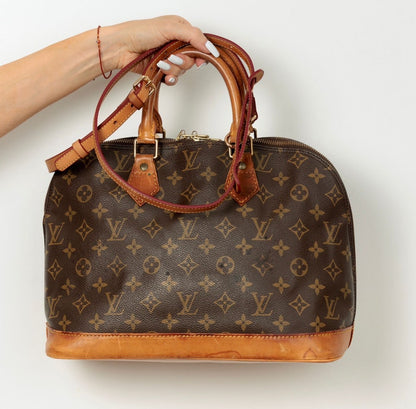 AUTHENTIC LOUIS VUITTON Alma Hand Bag + Complimentary Accessories