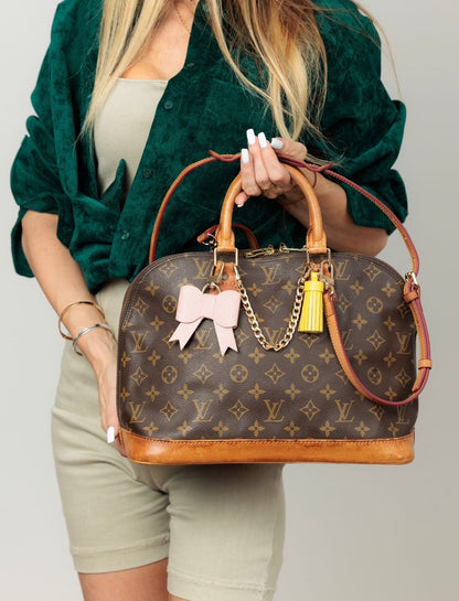 AUTHENTIC LOUIS VUITTON Alma Hand Bag + Complimentary Accessories