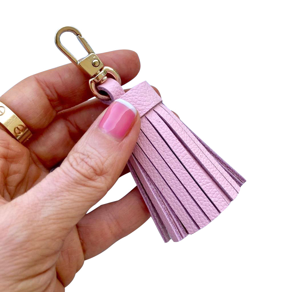 HANDMADE GENUINE LEATHER TASSEL CHARM