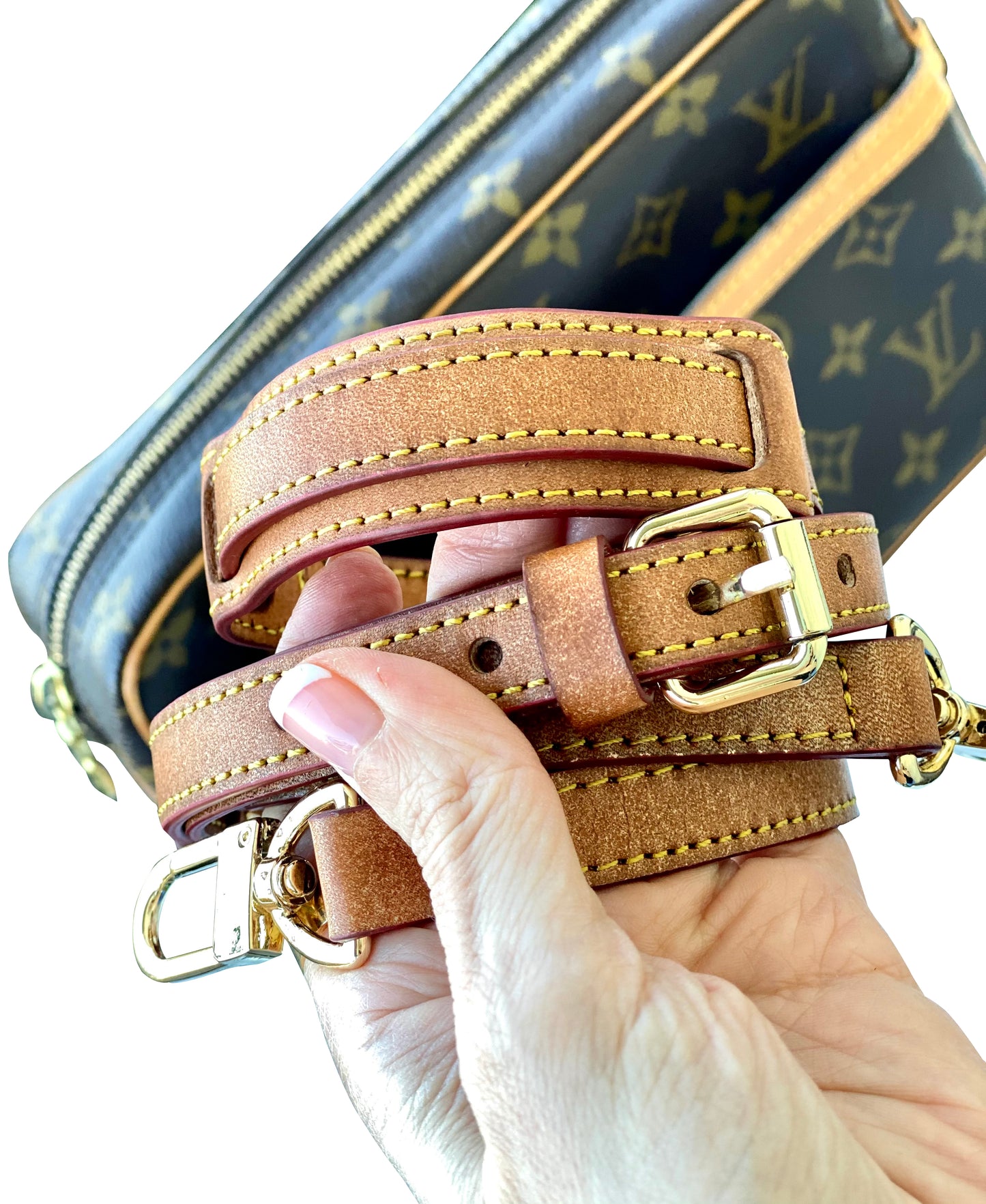 HONEY PATINA CROSSBODY VACHETTA STRAP