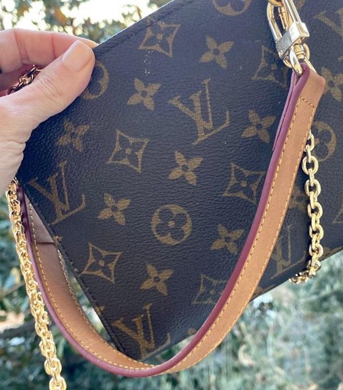 For Louis Vuitton Vintage Bucket Bag Leather Vachetta Strap